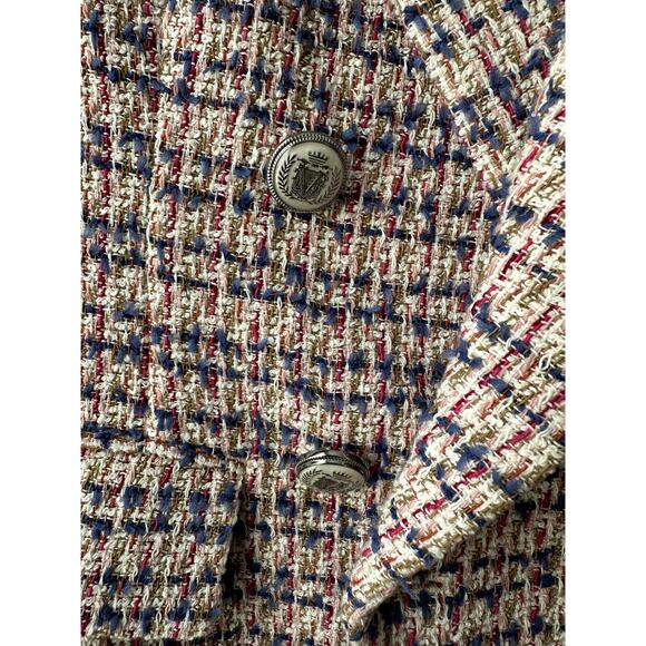 $798 Veronica Beard Taja Dickey Jacket cotton-blend tweed blazer Size 10 NEW - Picture 12 of 12